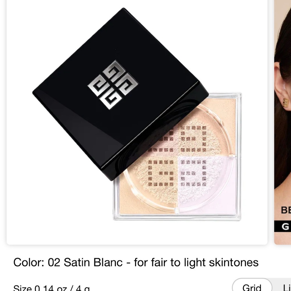 Mini Prisme Libre Illuminating & Color Correcting Loose Powder in Satin Blanc